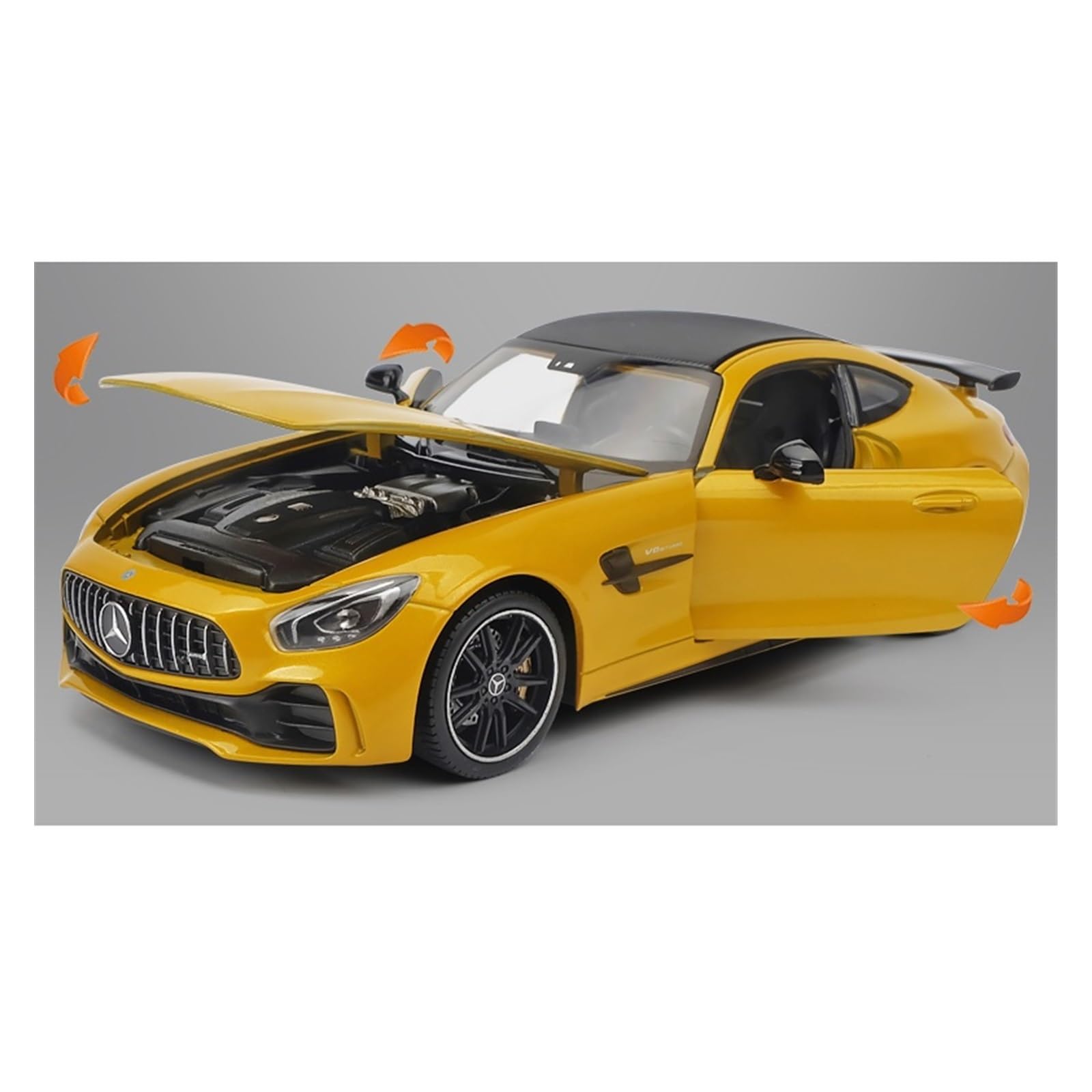 Amazon | メルセデスベンツ GTR AMG スポーツカーに最適 1:24 合金車